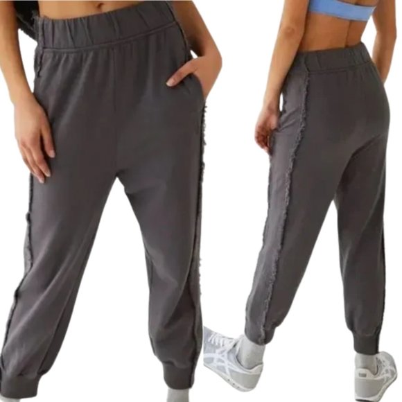 Free People Pants - NEW Free People Where The Wind Blows High Rise Black Jogger Womens Size XS